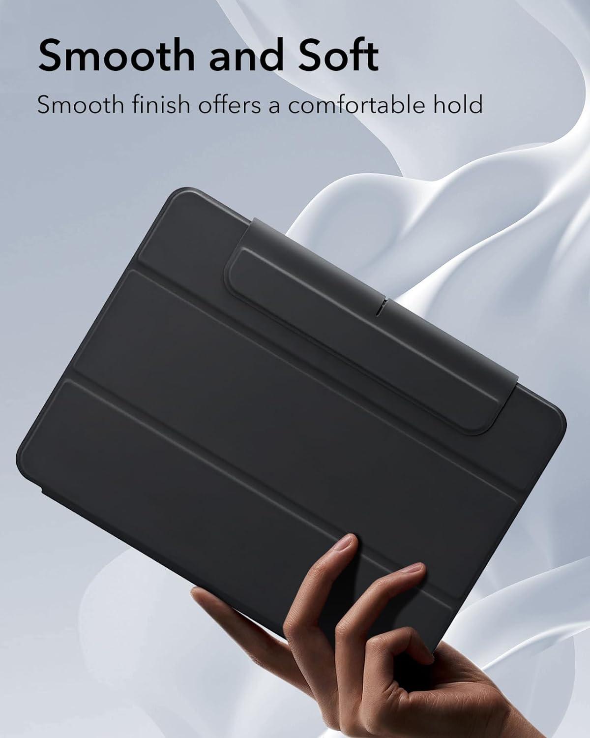 imageESR for iPad Pro 13 Inch Case M5M4 20252024 Removable Magnetic Cover Vertical Stand Fully Supports Pencil Pro and PencilUSBC Rebound 360 Series GreyBlack