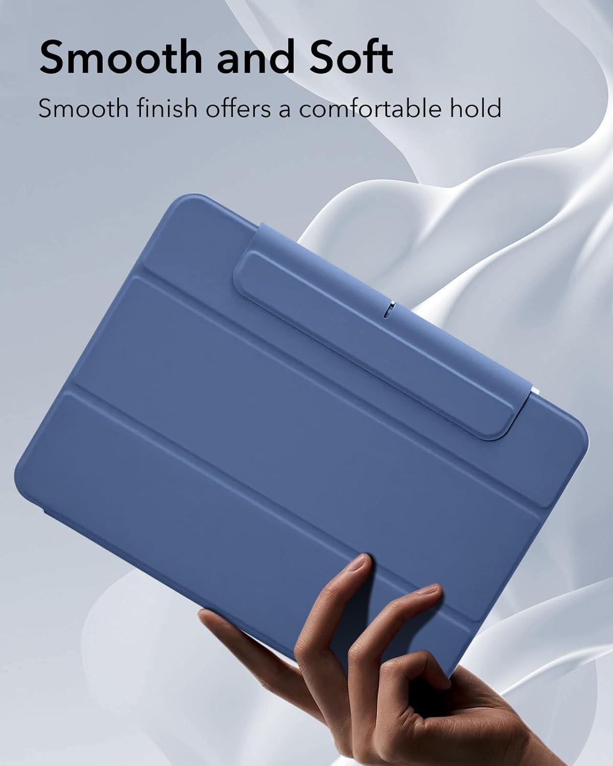 imageESR for iPad Pro 13 Inch Case M5M4 20252024 Removable Magnetic Cover Vertical Stand Fully Supports Pencil Pro and PencilUSBC Rebound 360 Series GreyDark Blue
