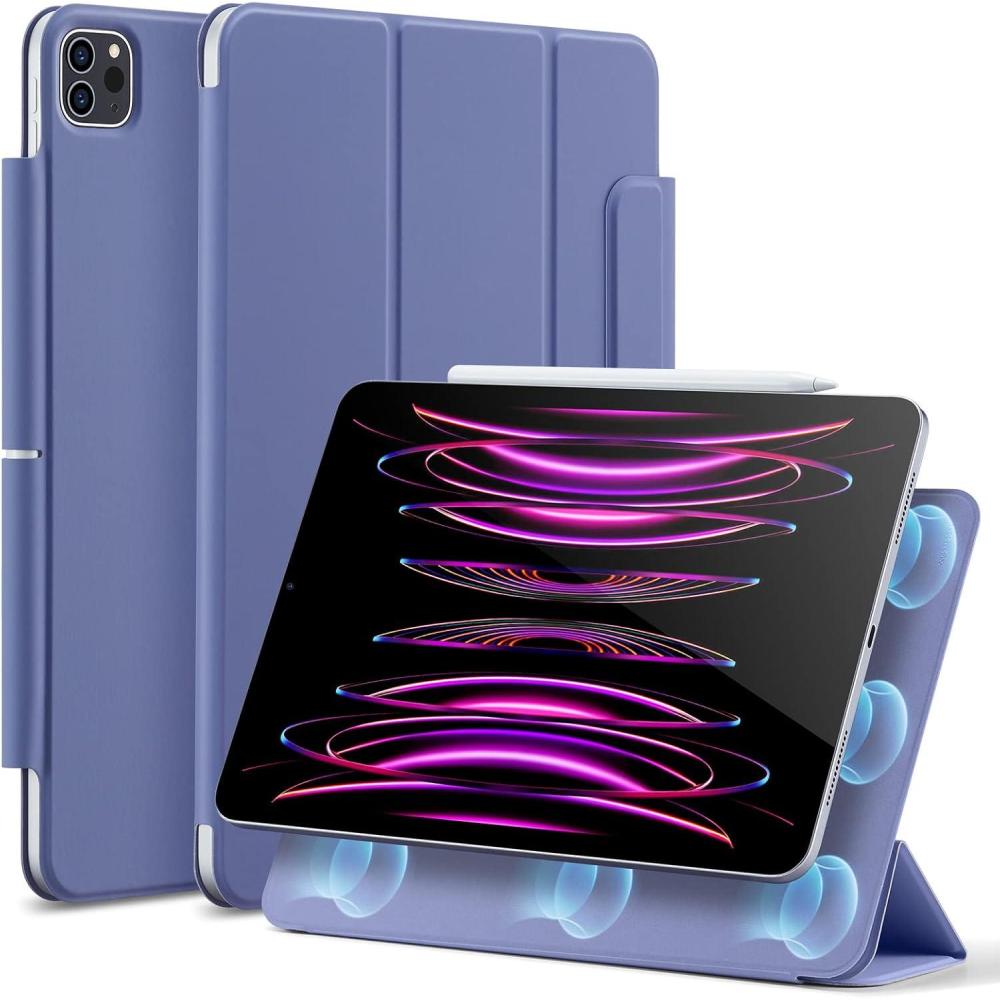 imageESR for iPad Pro 13 Inch Case M5M4 20252024 Powerful Magnetic Attachment Slim Trifold Stand Case Supports Pencil Pro amp PencilUSBC Auto WakeSleep Rebound Series GreenLavender