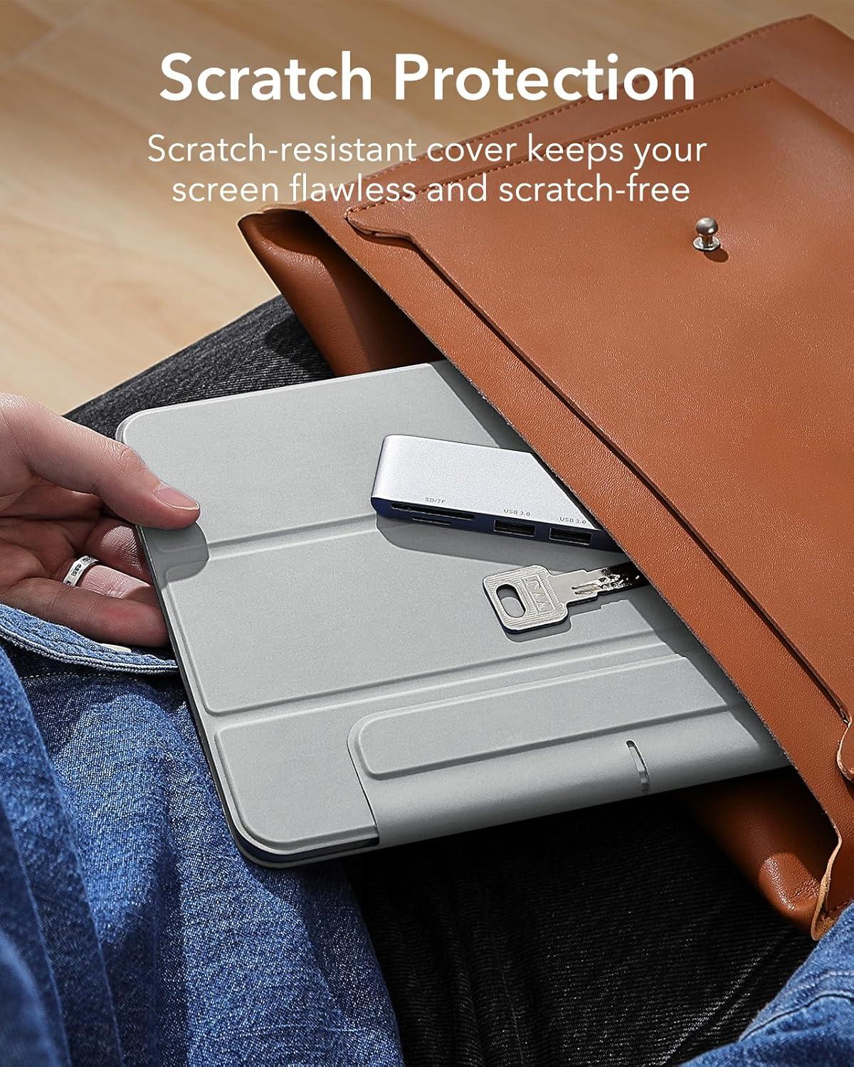 imageESR for iPad Pro 129 6th5th4th Gen iPad Air 13 Inch Case M3M2 20252024 Powerful Magnetic Attachment Slim Trifold Stand Case Supports Pencil Pro amp USBC Rebound Series Durable BlackGrey