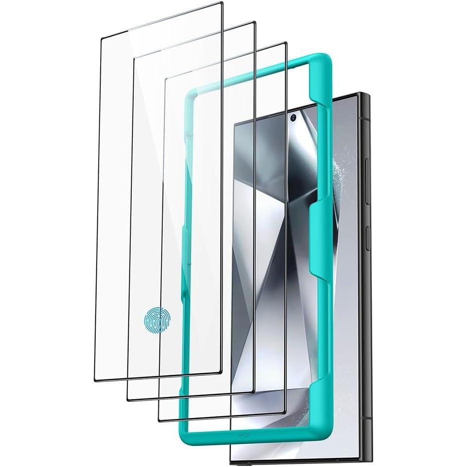 imageESR 3 Pack 9H Glass for Samsung Galaxy S26 Ultra Screen Protector MilitaryGrade Protection Shatterproof AntiReflective Coating Armorite UltraTough Tempered Glass with UltraFit Tray3 Pack