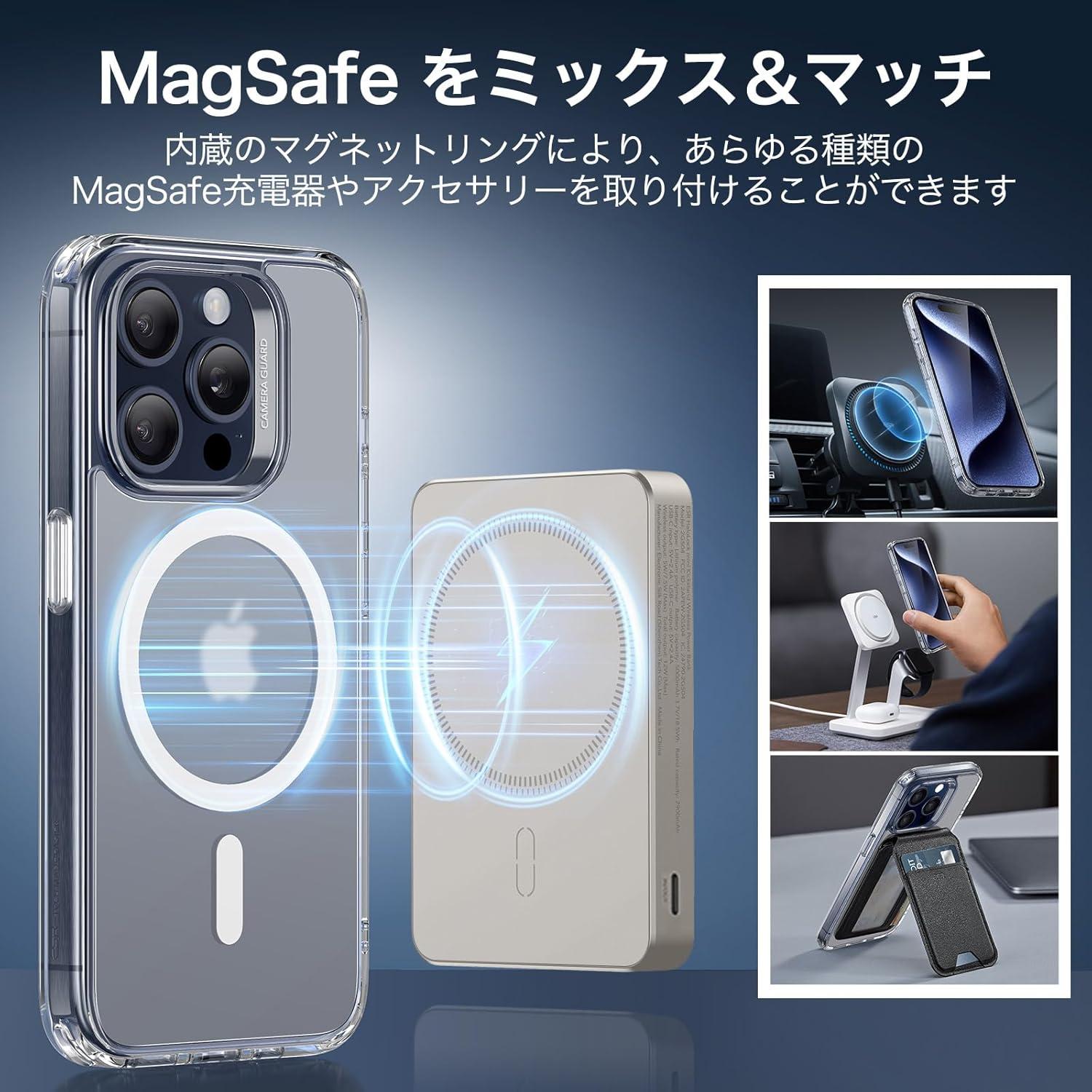 imageESR for iPhone 17 Pro Case Camera Control Compatible with MagSafe Shockproof MilitaryGrade Protection Magnetic Phone Case for iPhone 17 Pro Classic Hybrid Case Frosted BlueCFrosted Clear