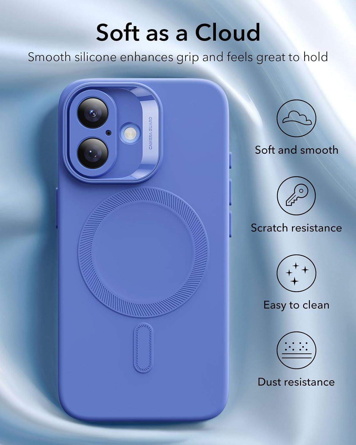 imageESR for iPhone 17 Pro Case Camera Control Compatible with MagSafe Shockproof MilitaryGrade Protection Magnetic Phone Case for iPhone 17 Pro Classic Hybrid Case Frosted BlueCUltramarine
