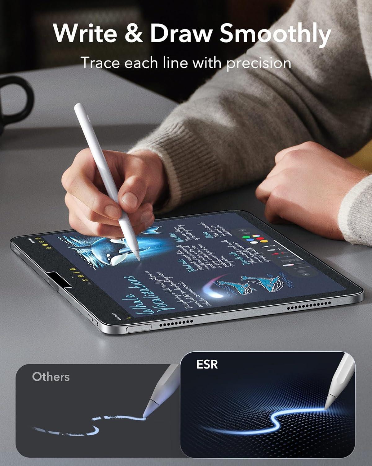 imageESR 2 Pack Screen Protector for iPad A16 11th10th Generation 11 Inch109 20252022 2 Pack Armorite PaperFeel Screen Protectors