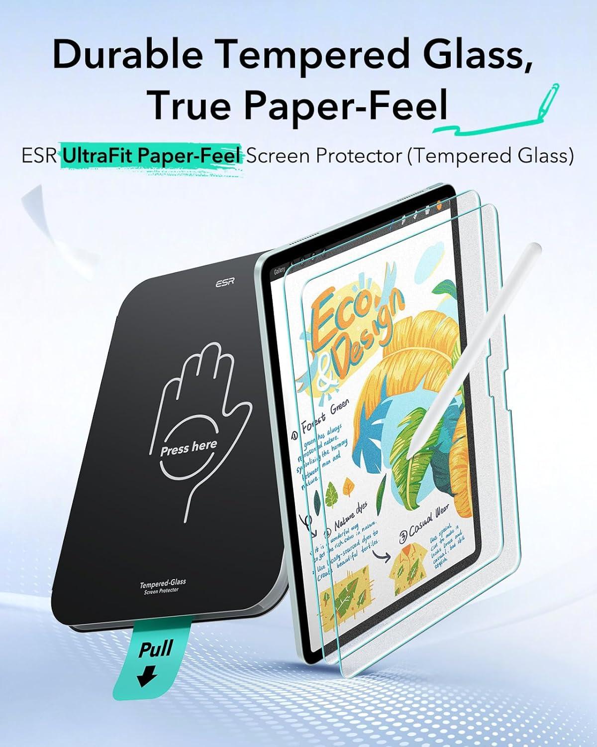 imageESR 2 Pack Screen Protector for iPad A16 11th10th Generation 11 Inch109 20252022 2 Pack PaperFeel Screen Protectors