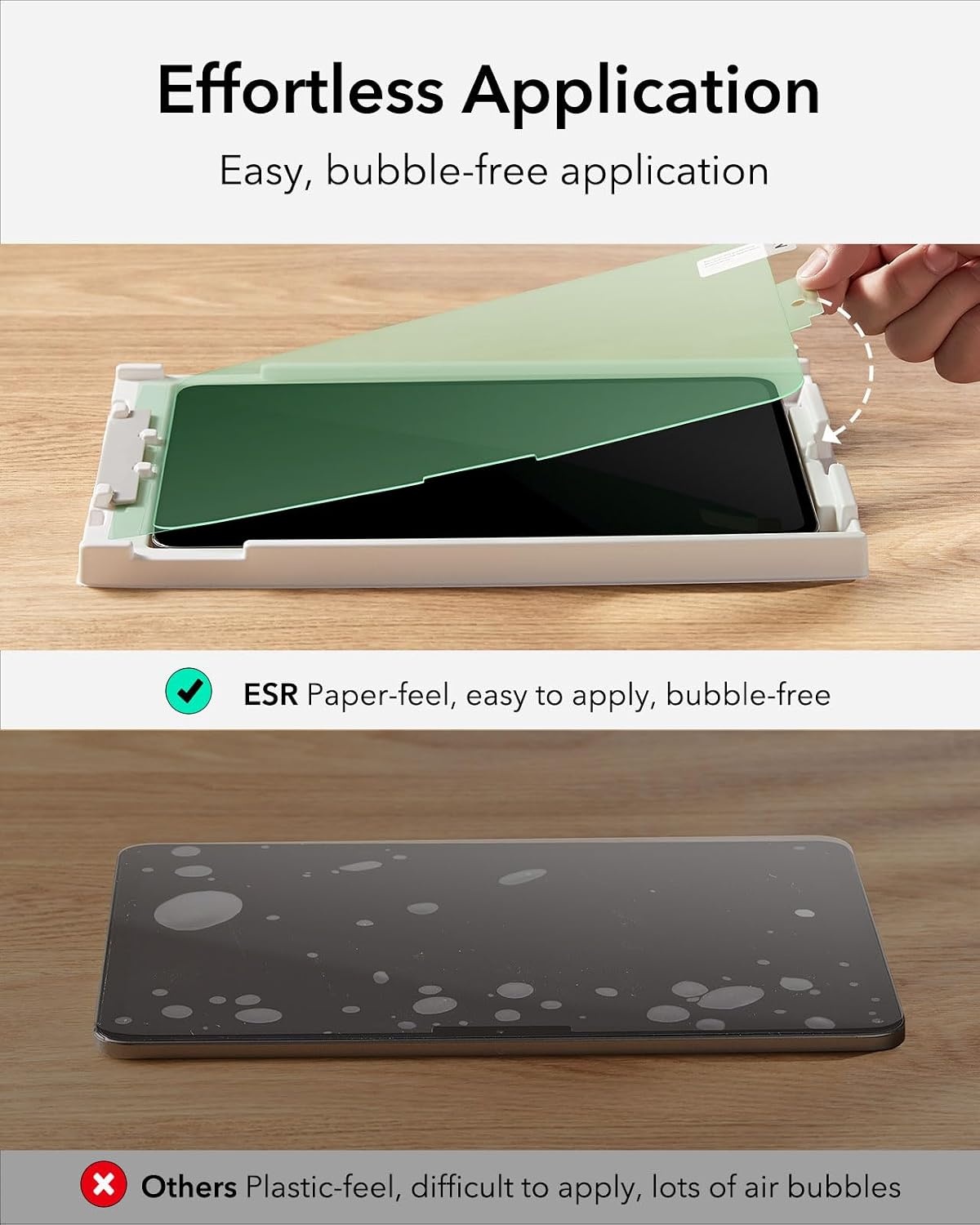 image:imageESR 2 Pack PaperFeel Screen Protector for iPad A16 11th10th 11109 InchKids Case for iPad A16 11th10th Gen