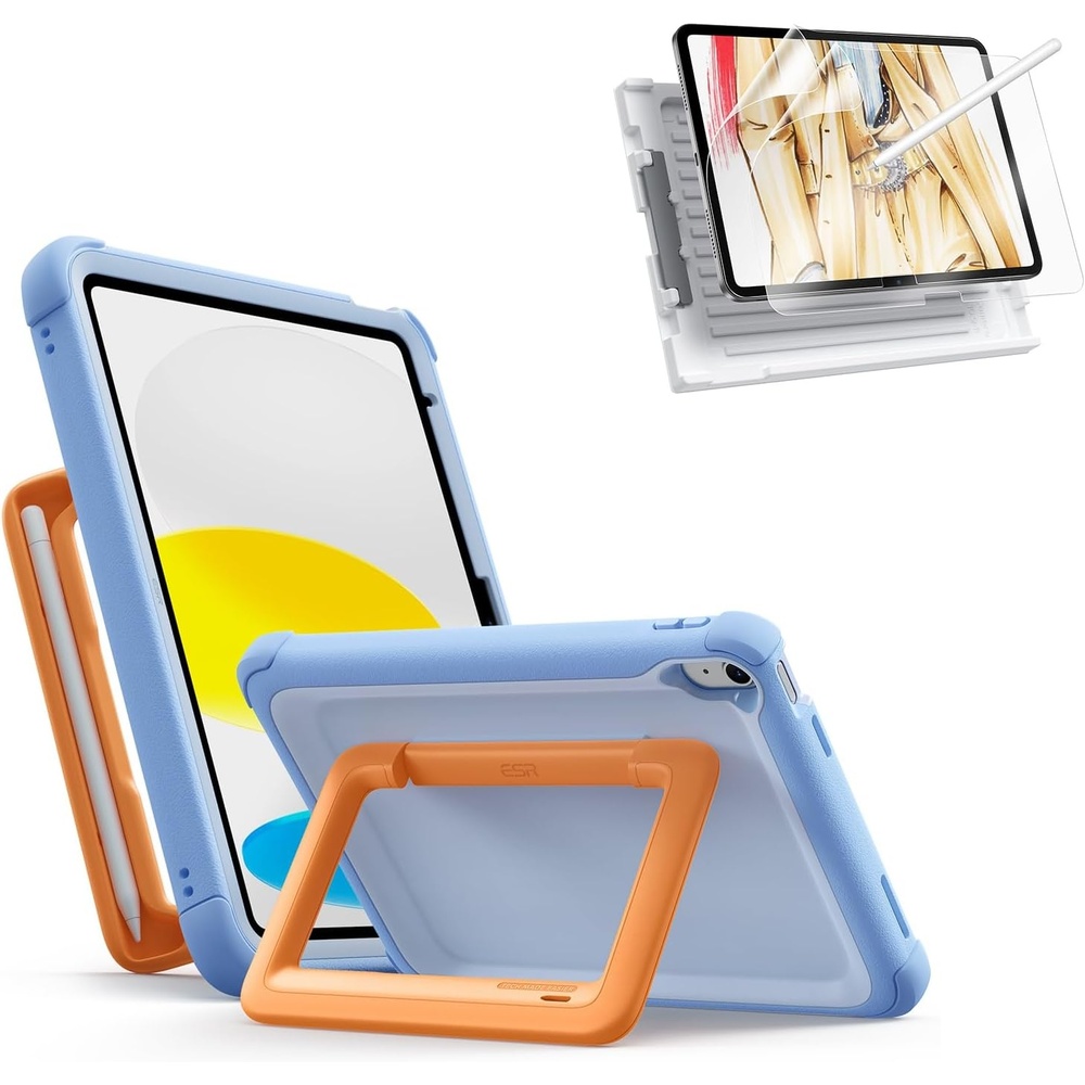 image:imageESR 2 Pack PaperFeel Screen Protector for iPad A16 11th10th 11109 InchKids Case for iPad A16 11 th10th Gen Blue