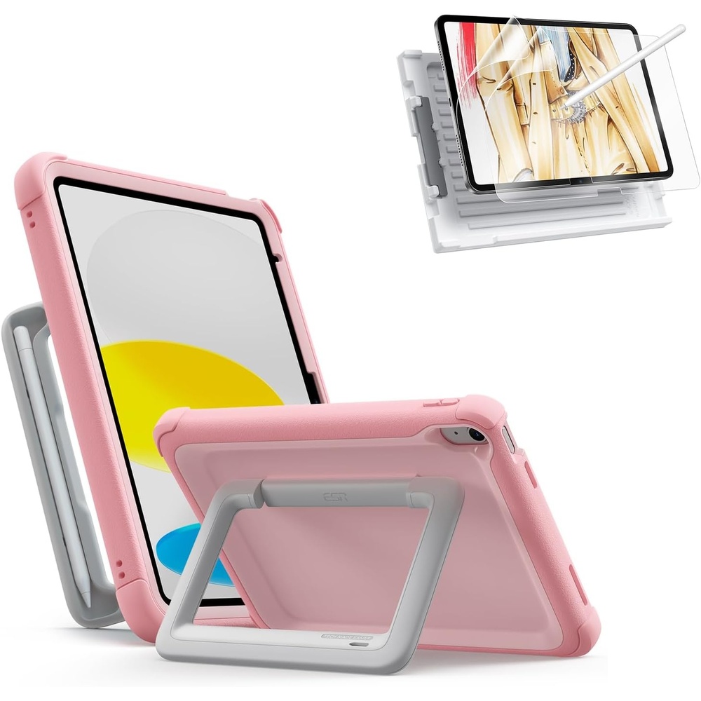 image:imageESR 2 Pack PaperFeel Screen Protector for iPad A16 11th10th 11109 InchKids Case for iPad A16 11 th10th Gen Pink
