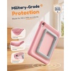 ESR 2 Pack Armorite Screen Protector for iPad A16 11th/10th (11/10.9 Inch)+Kids Case for iPad A16 11th/10th Gen Pink