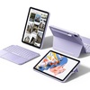 ESR for iPad Pro 13″ Case with Keyboard (M5/M4, 2025/2024), Magnetic Detachable Keyboard, Portrait/Landscape Modes, Large Click-Anywhere Trackpad, Backlit Keys, Shift Series, White(Purple)