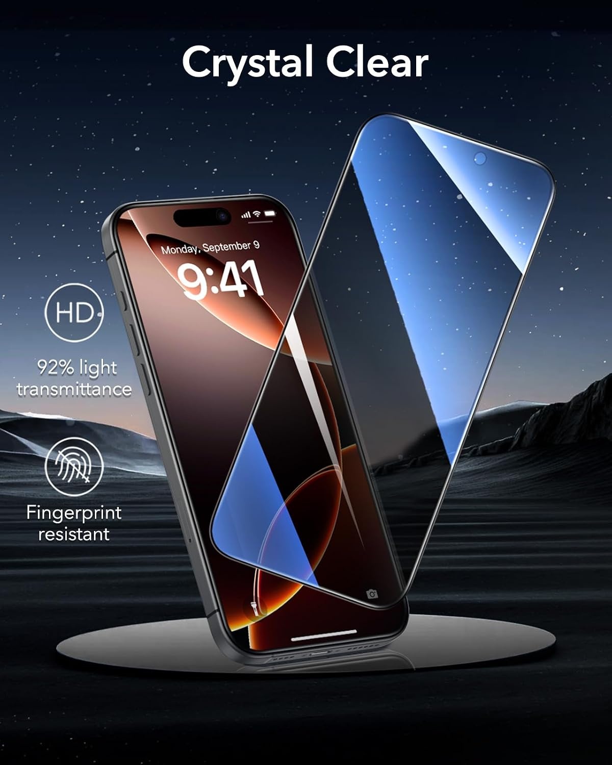 image:imageESR 3 Pack for iPhone 18 Pro Max Privacy Screen Protector ArmoriteiPhone 16 Pro 63 inch