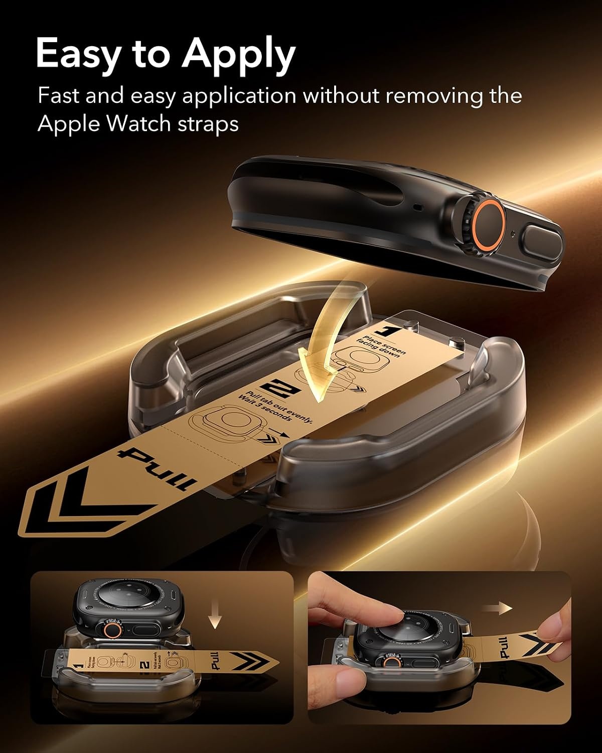 image:imageESR Accessory Glass by Corning for Apple Watch Ultra 432Ultra Clear