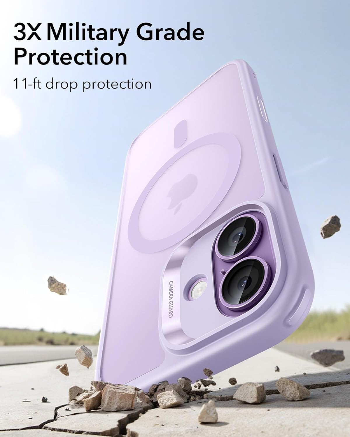image:imageESR Classic Hybrid for iPhone 18 Pro Max17 Pro Max Case Frosted BurgundyFrosted Light Purple