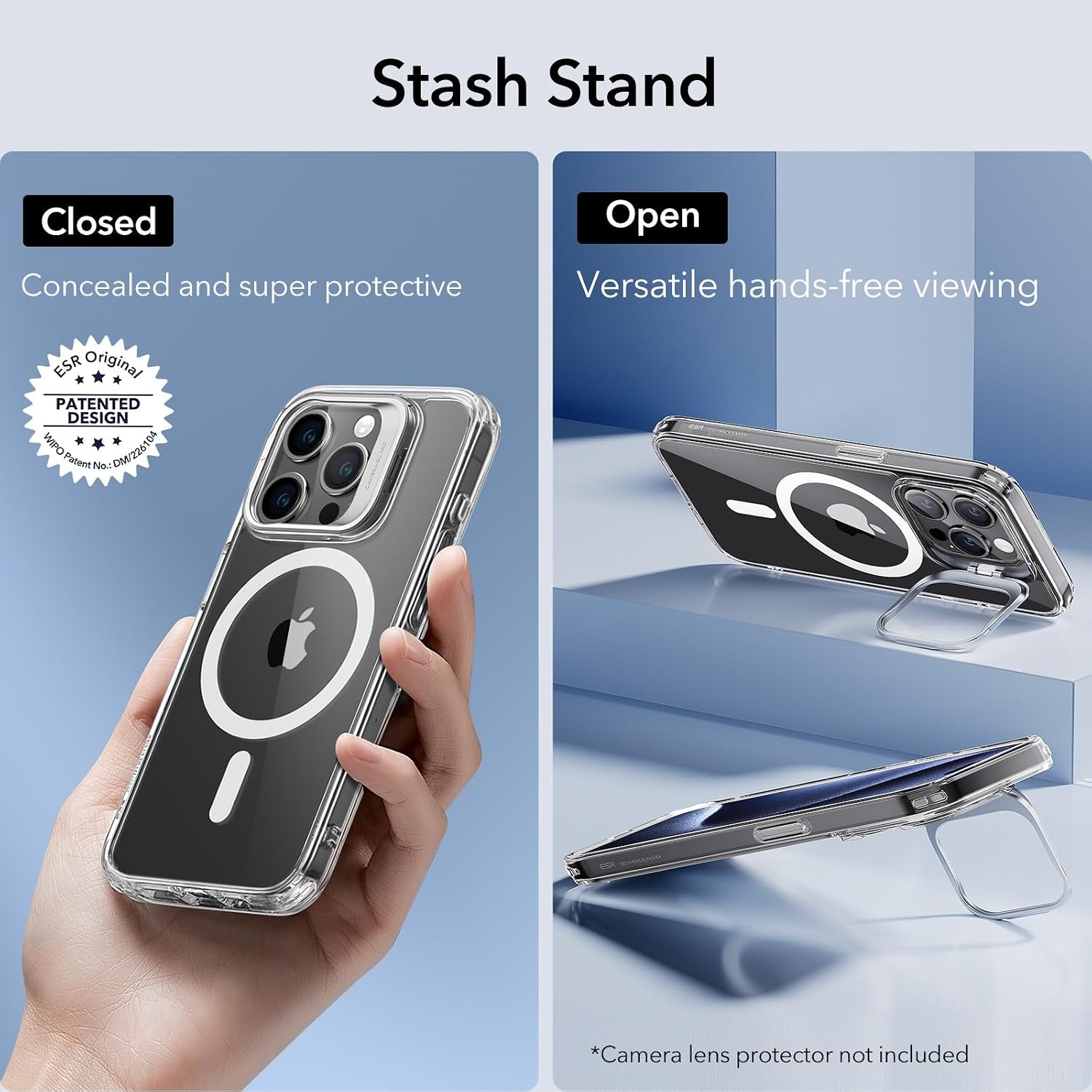 image:imageESR Classic Hybrid for iPhone 18 Pro Max17 Pro Max Case with Flex StandClear