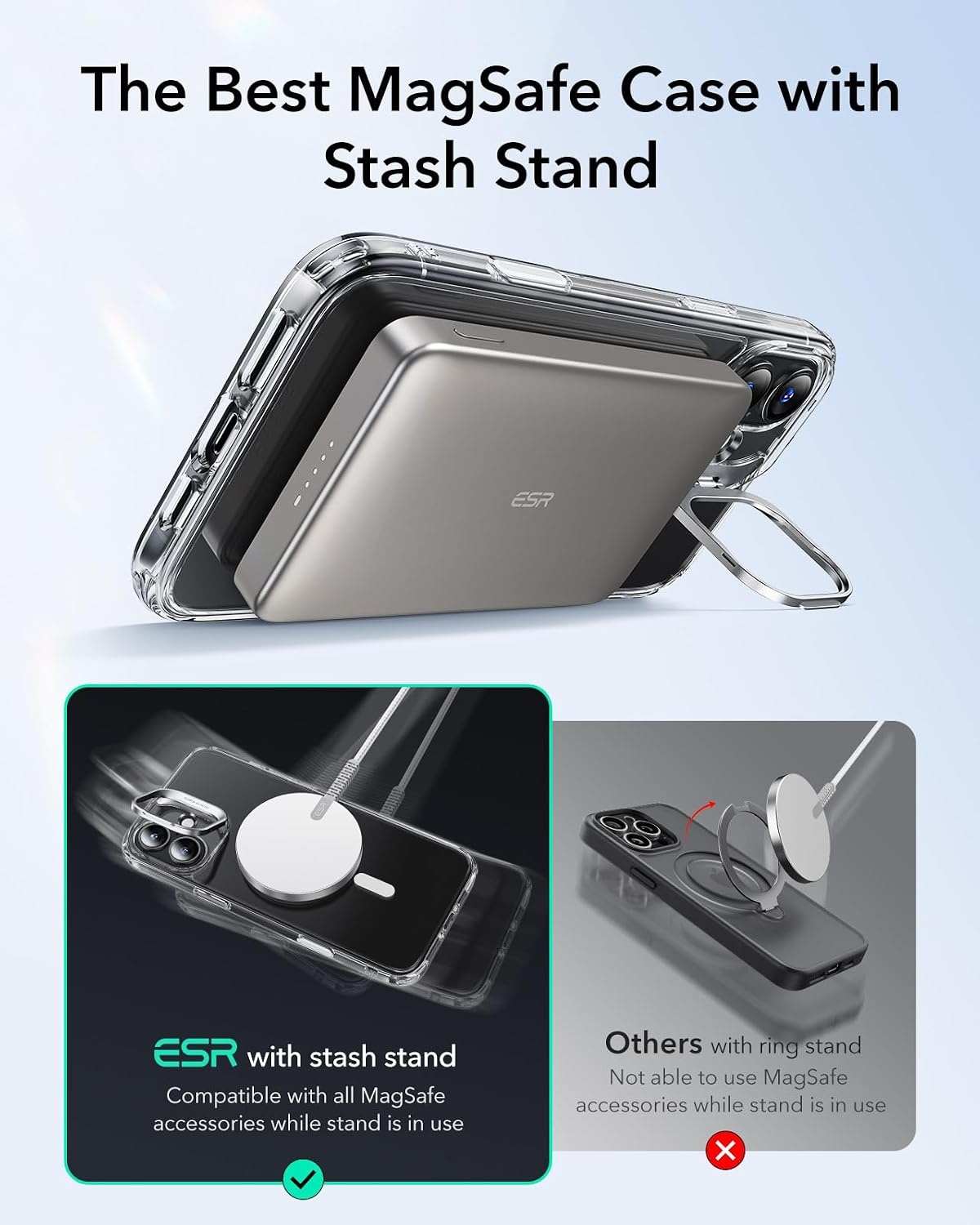 image:imageESR Classic Hybrid for iPhone 18 Pro Max17 Pro Max Case with Flex StandClear