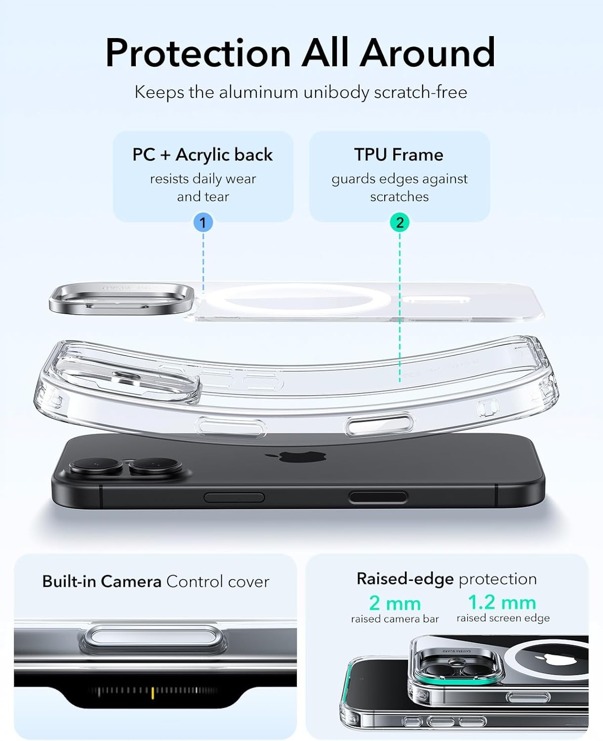 image:imageESR Classic Hybrid for iPhone 18 Pro Max17 Pro Max Case with Flex StandClear