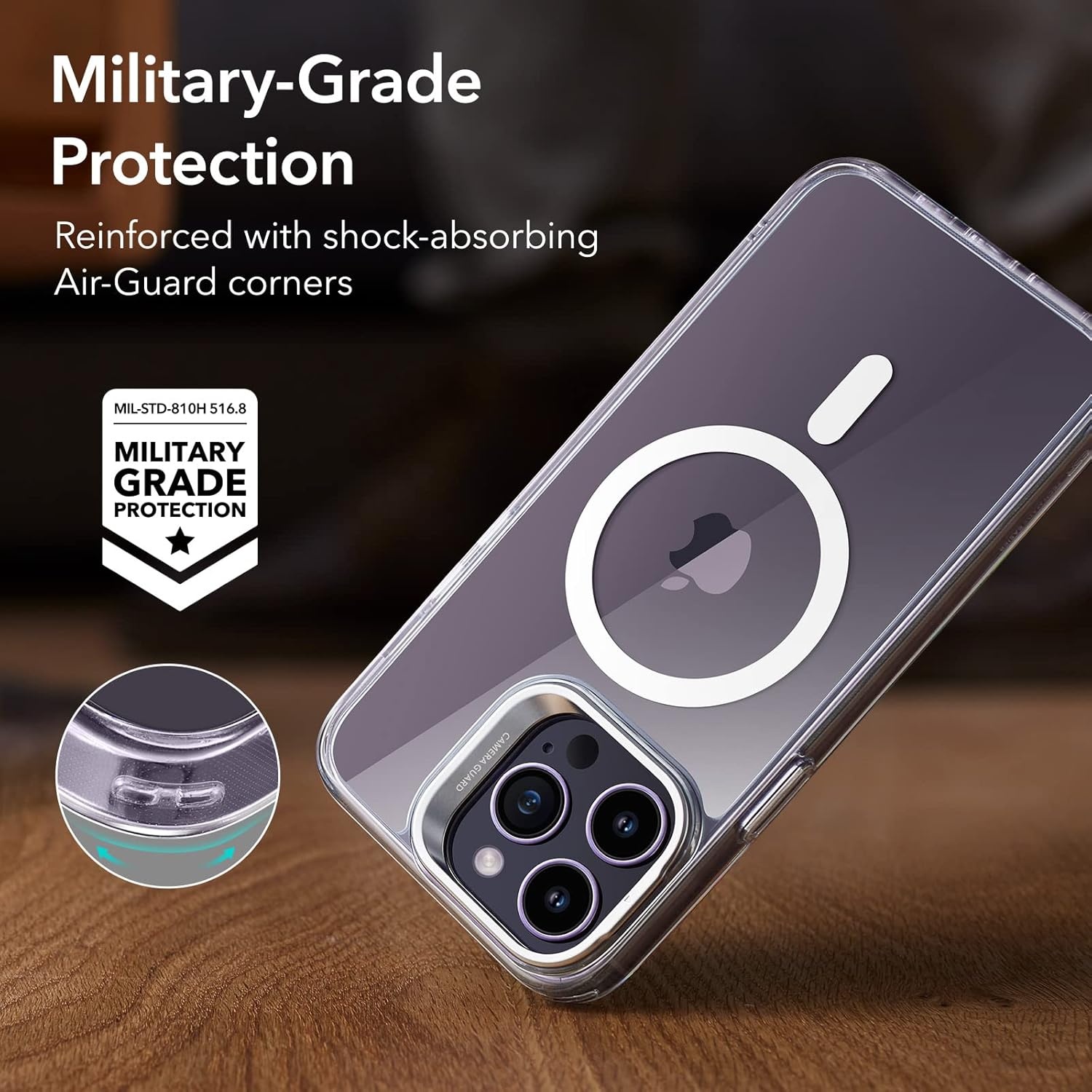 image:imageESR Classic Hybrid for iPhone 18 Pro Max17 Pro Max Case with Flex StandClear