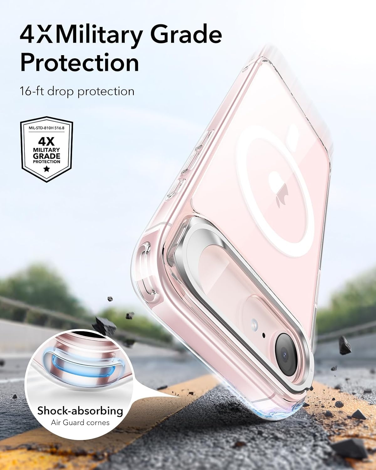 image:imageESR Classic Hybrid for iPhone 18 Pro Max17 Pro Max Case with Flex StandClear