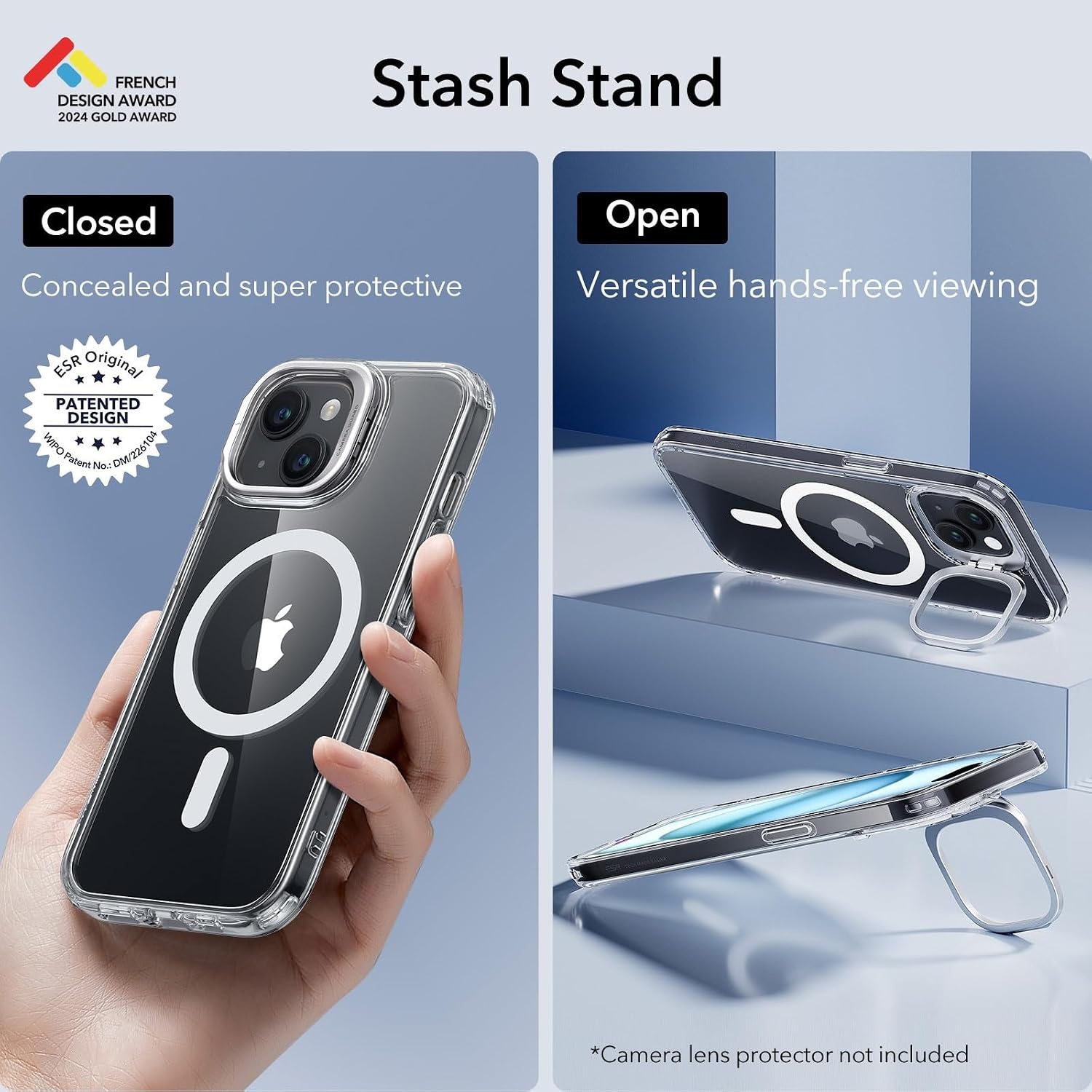 image:imageESR Classic Hybrid for iPhone 18 Pro Max17 Pro Max Case with Flex StandClear