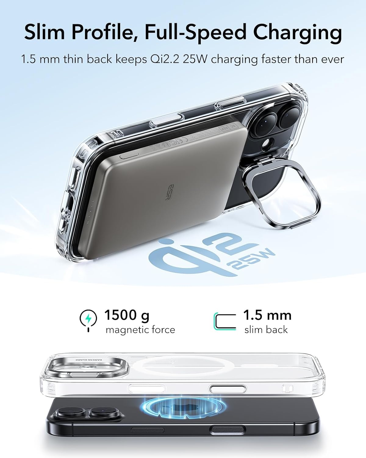 image:imageESR Classic Hybrid for iPhone 18 Pro Max17 Pro Max Case with Flex StandClear