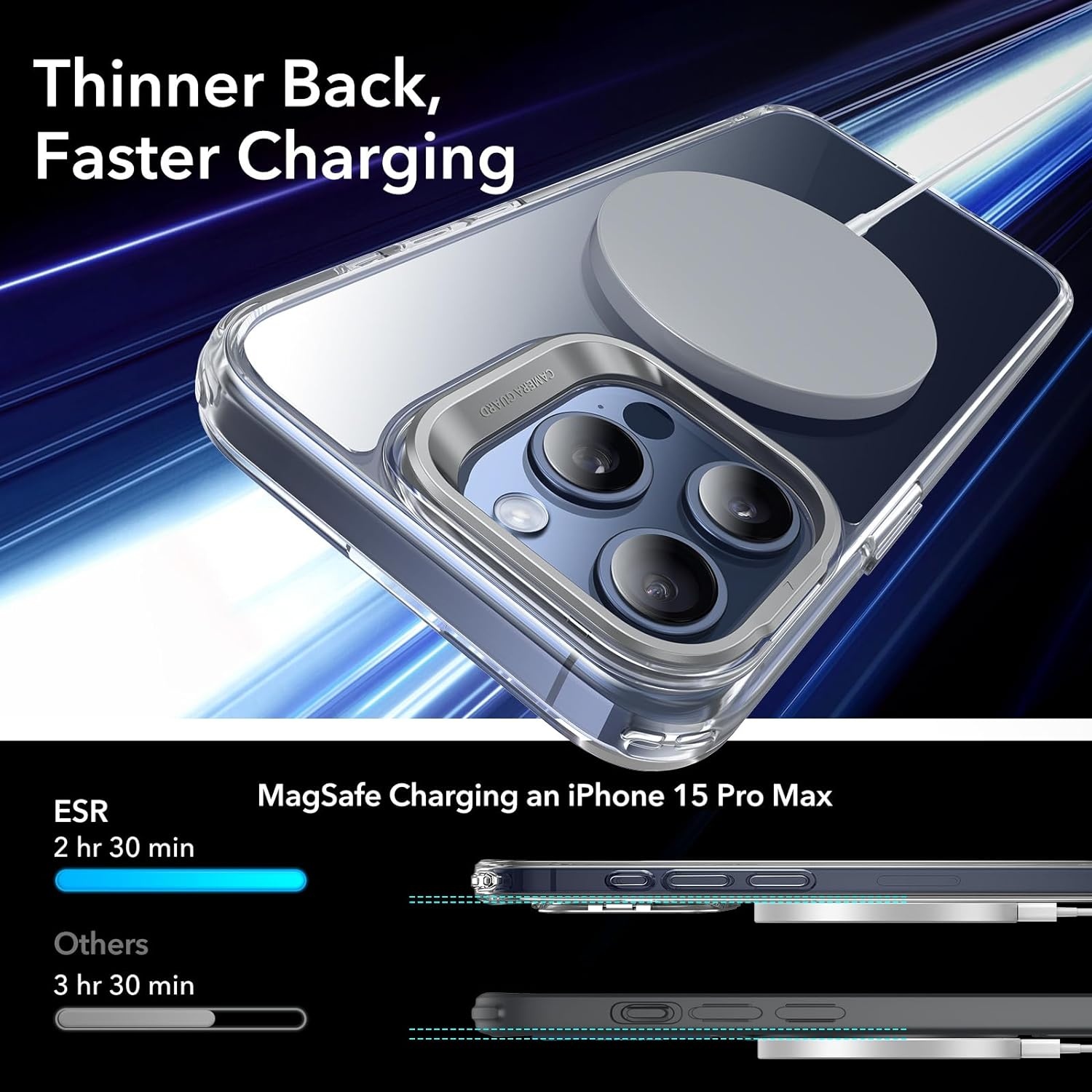 image:imageESR Classic Hybrid for iPhone 18 Pro Max17 Pro Max Case with Flex StandClear