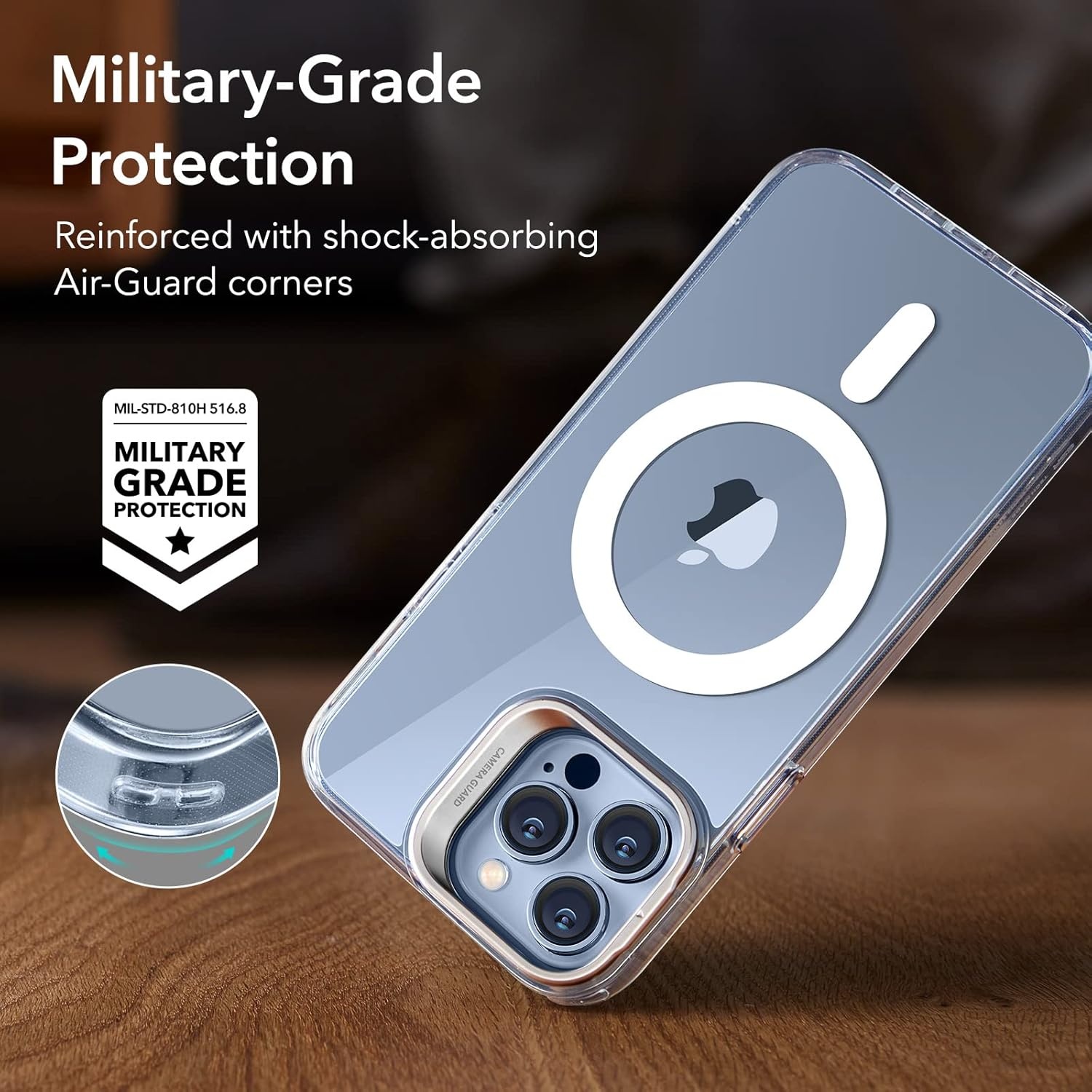 image:imageESR Classic Hybrid for iPhone 18 Pro Max17 Pro Max Case with Flex StandClear