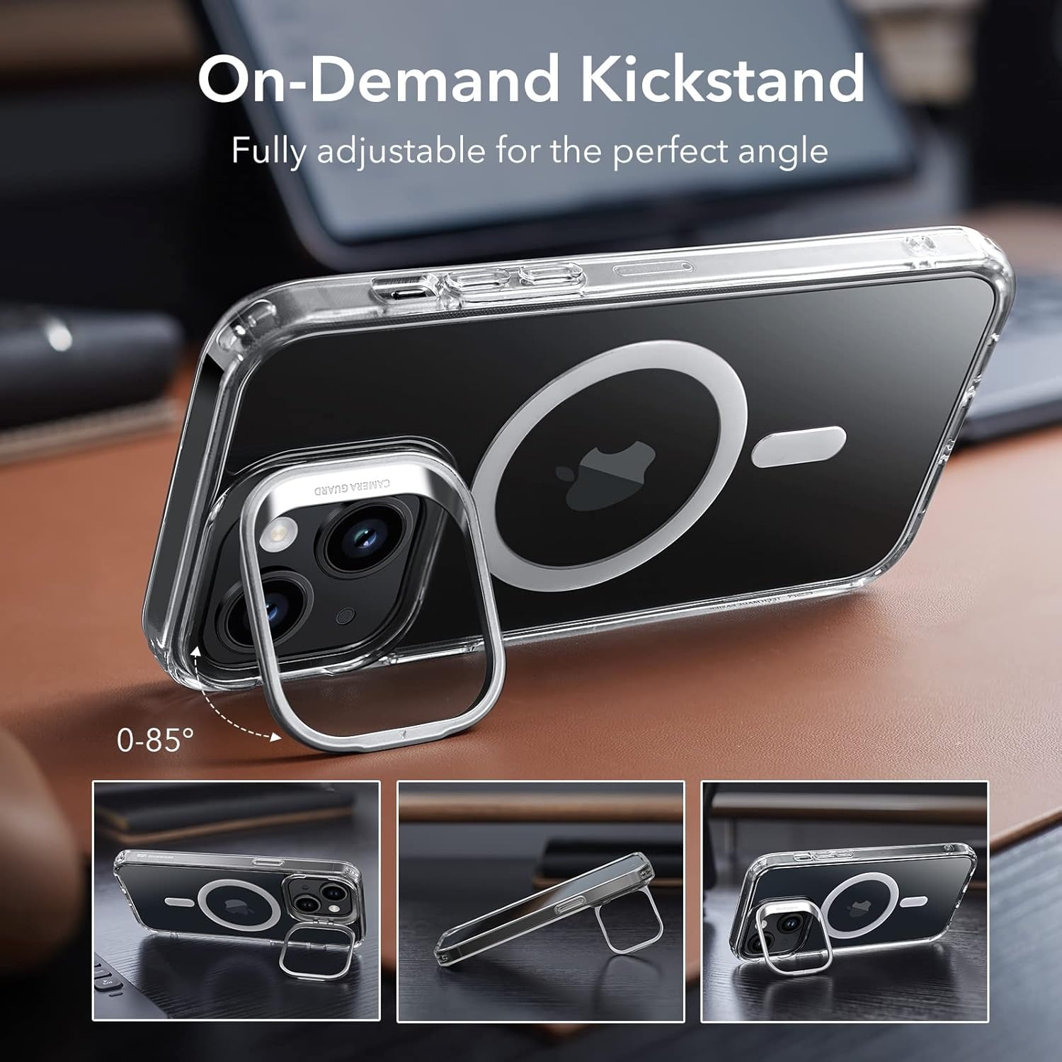 image:imageESR Classic Hybrid for iPhone 18 Pro Max17 Pro Max Case with Flex StandClear