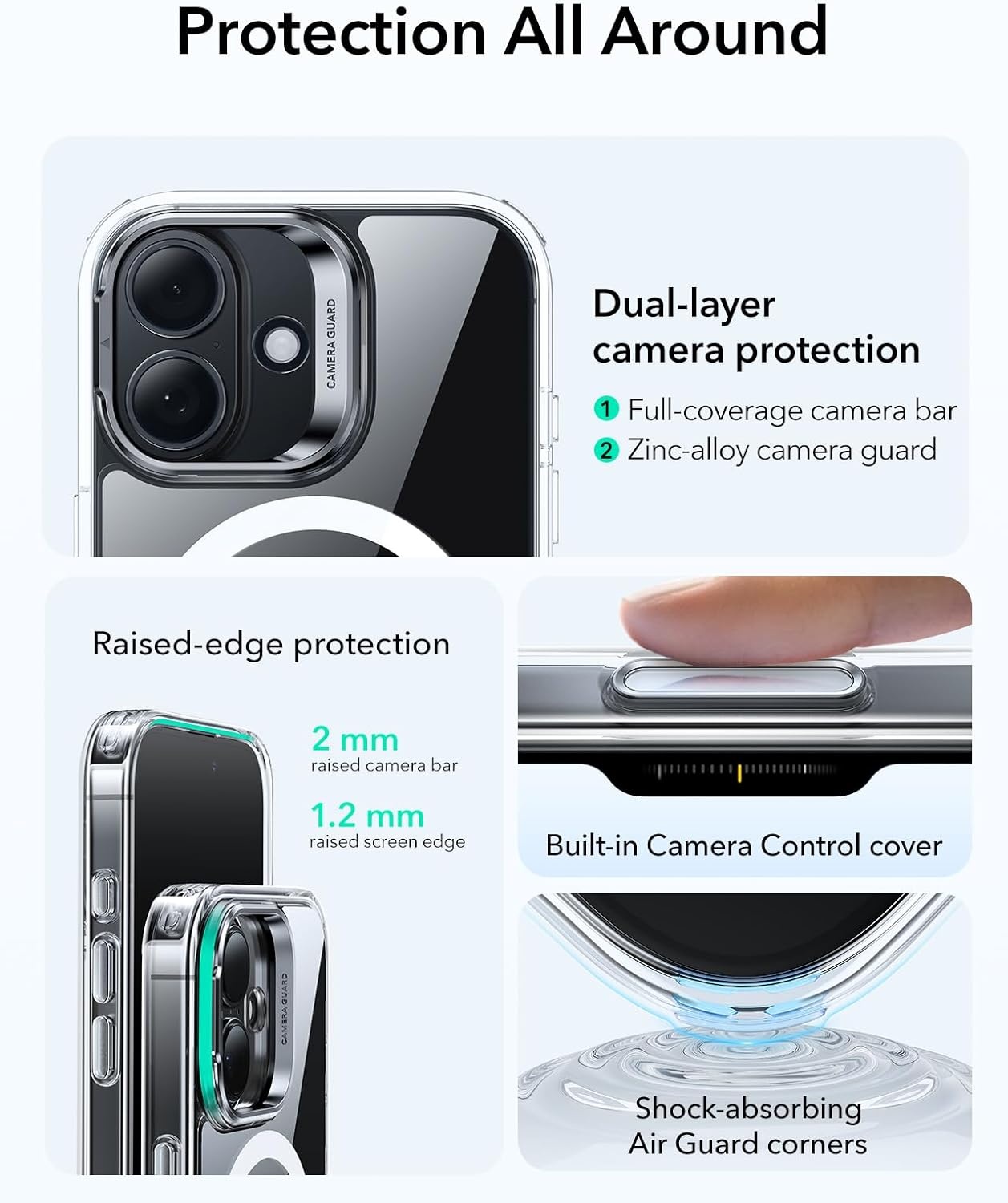 image:imageESR Classic Hybrid for iPhone 18 Pro Max17 Pro Max Case with Flex StandClear