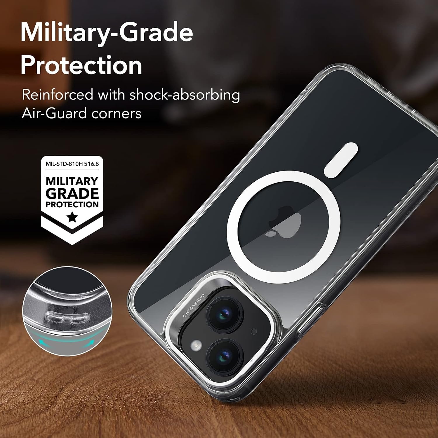 image:imageESR Classic Hybrid for iPhone 18 Pro Max17 Pro Max Case with Flex StandClear