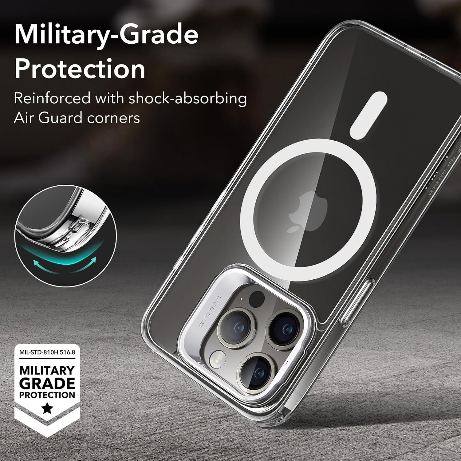 image:imageESR Classic Hybrid for iPhone 18 Pro Max17 Pro Max Case with Flex StandClear