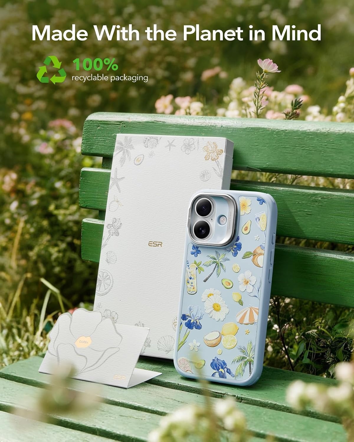 image:imageESR Classic Hybrid for iPhone 18 Pro Max17 Pro Max Case with Flex StandLight Blue
