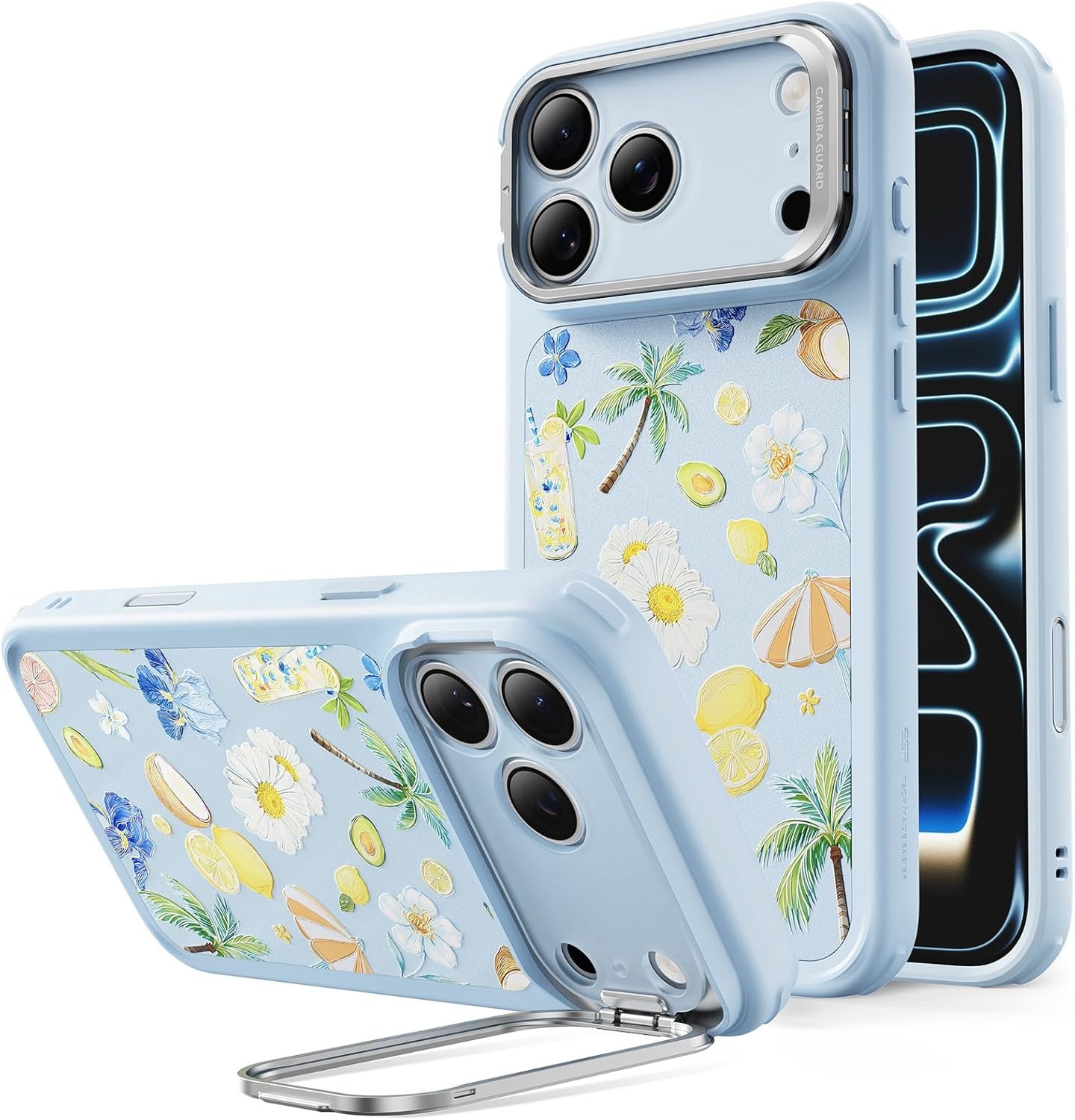 image:imageESR Classic Hybrid for iPhone 18 Pro Max17 Pro Max Case with Flex StandLight Blue