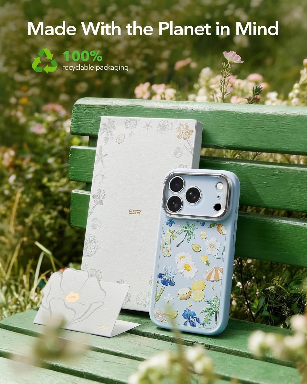 image:imageESR Classic Hybrid for iPhone 18 Pro Max17 Pro Max Case with Flex StandLight Blue