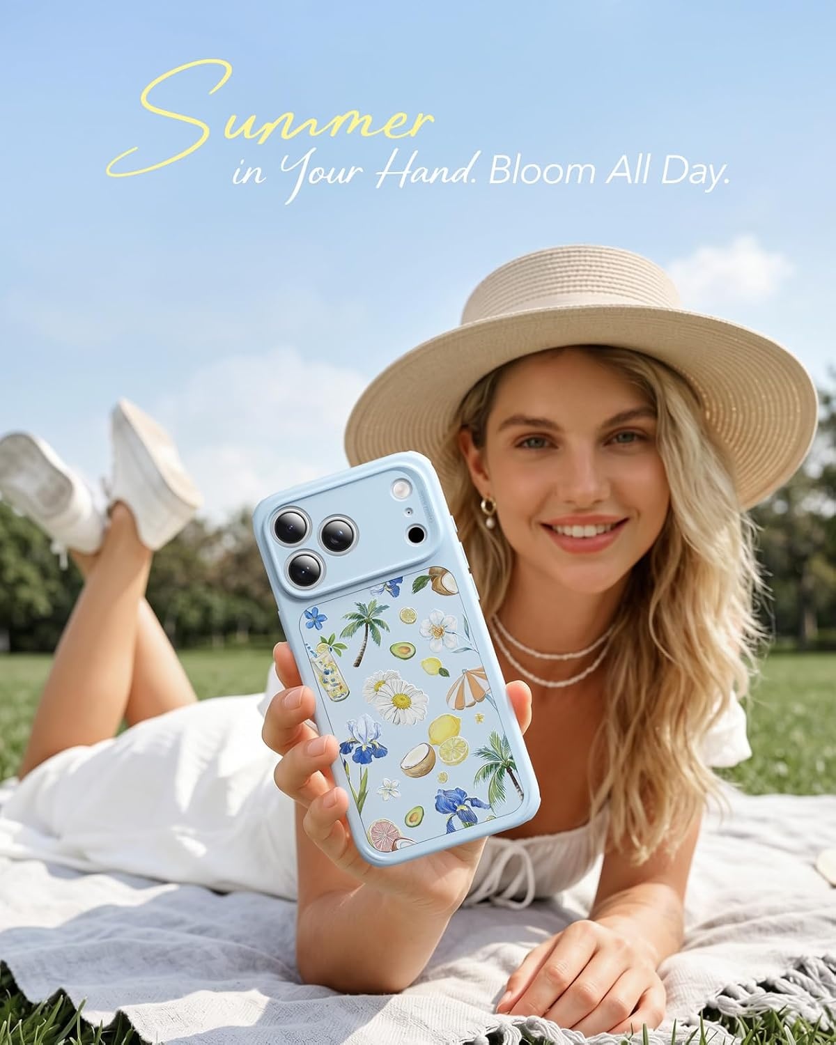image:imageESR Classic Hybrid for iPhone 18 Pro17 Pro Case Girly Light BlueLight Blue