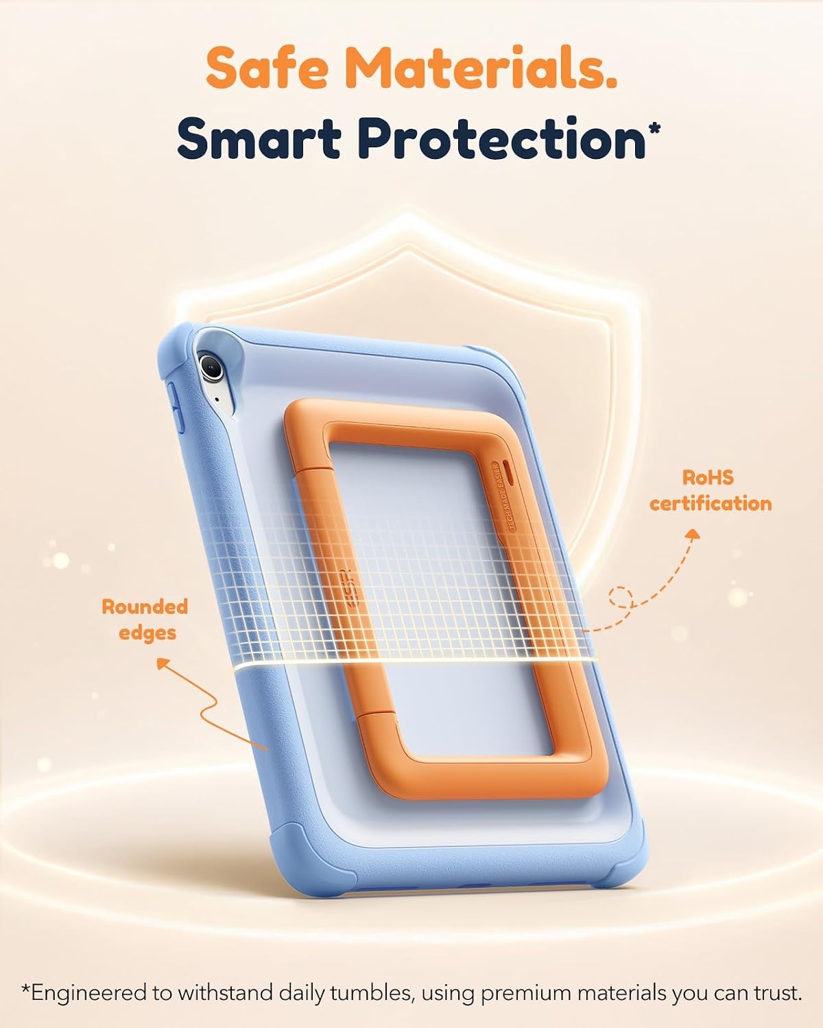image:imageESR Kids Case for iPad A16 11th10th Gen MilitaryGrade Protection BlueBlue