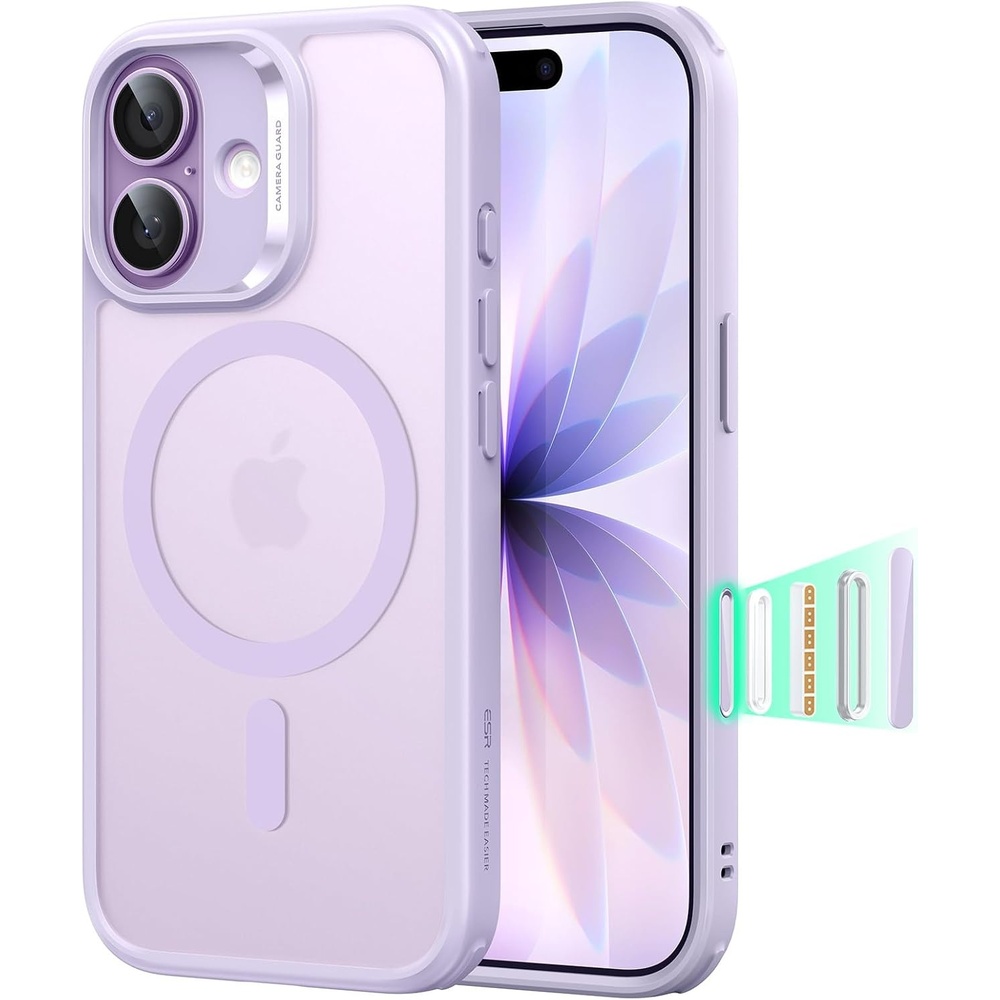 image:imageESR Classic Hybrid for iPhone 18 Pro Max17 Pro Max Case Frosted BurgundyFrosted Light Purple