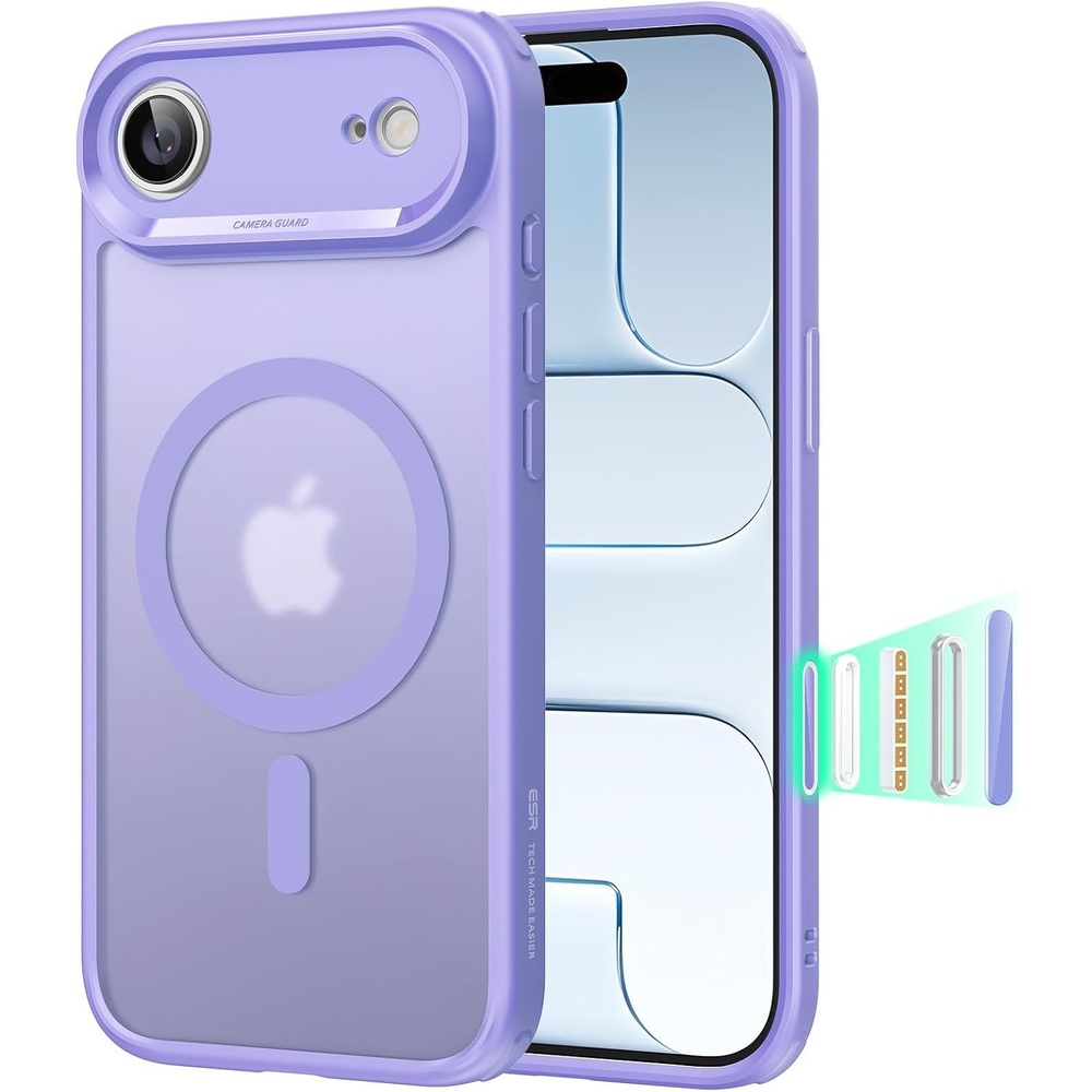 image:imageESR Classic Hybrid for iPhone 18 Pro Max17 Pro Max Case Frosted BurgundyFrosted Purple
