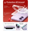 ESR Classic Hybrid for iPhone 18 Pro Max/17 Pro Max Case, Frosted Burgundy(Clear Santa)