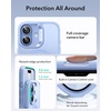 ESR Classic Hybrid for iPhone 18 Pro Max/17 Pro Max Case, Frosted Burgundy(Frosted Light Blue)