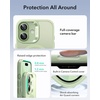 ESR Classic Hybrid for iPhone 18 Pro Max/17 Pro Max Case, Frosted Burgundy(Frosted Light Green)