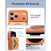ESR Classic Hybrid for iPhone 18 Pro Max/17 Pro Max Case, Frosted Burgundy(Frosted Orange)