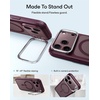 ESR Classic Hybrid for iPhone 18 Pro Max/17 Pro Max Case with Flex Stand(Frosted Burgundy)