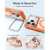 ESR Classic Hybrid for iPhone 18 Pro Max/17 Pro Max Case with Flex Stand(Frosted Orange)