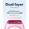ESR Classic Hybrid for iPhone 18 Pro Max/17 Pro Max Case with Flex Stand(Frosted Pink)
