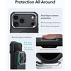 ESR Cyber Tough for iPhone 18 Pro/17 Pro Case with Flex Stand, Burgundy(Black)