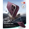 ESR Cyber Tough for iPhone 18 Pro/17 Pro Case with Flex Stand, Burgundy(Burgundy)