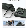 ESR Cyber Tough for iPhone 18 Pro/17 Pro Case with Flex Stand, Burgundy(Green)