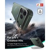 ESR Cyber Tough for iPhone 18 Pro/17 Pro Case with Flex Stand, Burgundy(Green)
