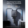 ESR Xtend 100W Retractable Car Charger USB-C & USB-A, Fast Charge, 3-in-1