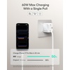 ESR Xtend 45W Retractable Charger, Up to 60W Dynamic Power with AVS, 2-Port(White)